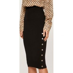 Glamorous - Spódnica. Czarne spódniczki damskie Glamorous, s, z bawełny, casualowe, midi, ołówkowe. W wyprzedaży za 129,90 zł.