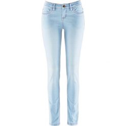 Wygodne dżinsy ze stretchem SKINNY bonprix jasnoniebieski. Niebieskie jeansy damskie bonprix. Za 59,99 zł.