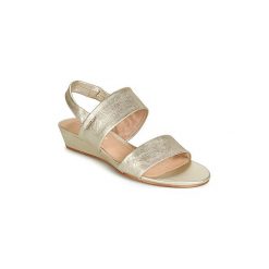 Sandały Clarks SENSE LILY. Szare sandały damskie Clarks, bez wzorów, bez obcasa, bez zapięcia. W wyprzedaży za 351,20 zł.