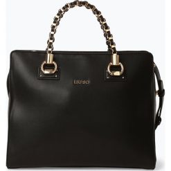 Liu Jo Collection - Damska torba shopper, czarny. Czarne torby damskie na zakupy Liu Jo Collection, w paski, ze skóry, eleganckie, na ramię, bez dodatków. Za 739,95 zł.