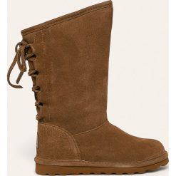 Bearpaw - Śniegowce skórzane Phylle. Czarne śniegowce damskie Bearpaw, z wełny, bez zapięcia. W wyprzedaży za 299,90 zł.