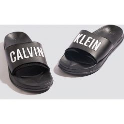 Klapki damskie: Calvin Klein Klapki Slide - Black
