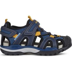 Geox - Sandały dziecięce. Niebieskie sandały chłopięce Geox, z gumy, bez zapięcia. Za 259,90 zł.