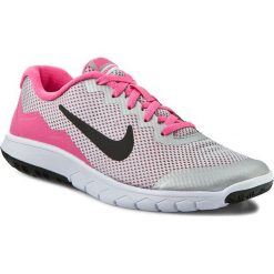 Buty NIKE - Flex Experience 4 (GS) 749818 002 Mtllc Silver/Blck/Wht/Pnk Pw. Szare buty sportowe damskie Nike, bez wzorów, z tworzywa sztucznego, sportowe, do biegania, nike flex. Za 199,00 zł.