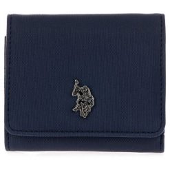 U.S. POLO ASSN. portfel damski Portsmouth ciemnoniebieski. Niebieskie portfele damskie U.S. Polo Assn., bez wzorów. Za 209,00 zł.