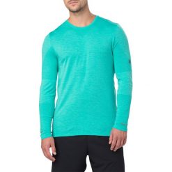 Koszulka Asics Seamless Long Sleeve M Turkusowa. Niebieskie bluzy męskie Asics, m, bez wzorów, z materiału, bez kołnierzyka, bez rękawów, do biegania. Za 149,99 zł.