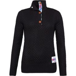 Golfy męskie: Sweter „Aletsch” w kolorze czarnym