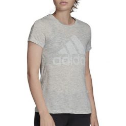 ADIDAS MUST HAVES WINNERS > FL4190. Koszulki damskie Adidas, l, bez wzorów, z bawełny, klasyczne, bez kołnierzyka. Za 129,99 zł.
