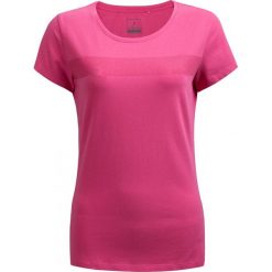 T-shirt damski TSD604 - różowy - Outhorn. Różowe koszulki damskie Outhorn, bez wzorów, bez kołnierzyka, bez rękawów. W wyprzedaży za 24,99 zł.