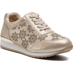 Sneakersy CAPRICE - 9-23602-22 Lt Gold Comb 977. Żółte sneakersy damskie Caprice, ze skóry. W wyprzedaży za 199,00 zł.