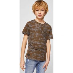 Mango Kids - T-shirt dziecięcy Devore 110-164 cm. Szare t-shirty chłopięce marki Mango Kids, z bawełny, z okrągłym kołnierzem. W wyprzedaży za 29,90 zł.