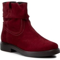 Botki BALDACCINI - 368100-K Bordo Wellur Ł. Czerwone buty zimowe damskie Baldaccini, ze skóry. W wyprzedaży za 209,00 zł.