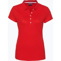Tommy Hilfiger - Damska koszulka polo – New Chiara, czerwony. Czerwone koszulki damskie TOMMY HILFIGER, xs, bez wzorów, z bawełny, polo, bez rękawów. Za 249,95 zł.