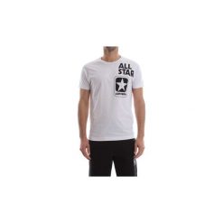 T-shirty z krótkim rękawem Converse 10007300 CREW LOGO. Szare t-shirty męskie Converse, m, bez wzorów, bez kołnierzyka, krótkie. Za 101,88 zł.