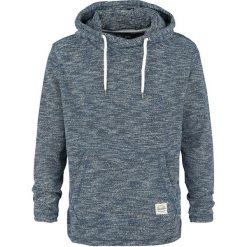Bluzy męskie: Sublevel Men's Melange Hoodie Bluza z kapturem odcienie niebieskiego