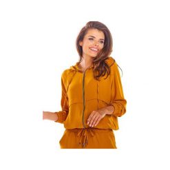 Bluza B294. Czarne bluzy damskie Awama, xl, bez wzorów, z poliesteru, bez rękawów, z kapturem. Za 159,00 zł.
