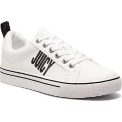 Tenisówki JUICY BY JUICY COUTURE - Charlee JJ167 Bleached Bone. Białe półbuty damskie Juicy by Juicy Couture, bez wzorów, z gumy, bez zapięcia. W wyprzedaży za 269,00 zł.
