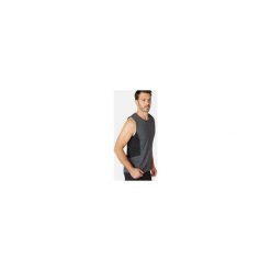 Koszulka bez rękawów Gym & Pilates 900 męska. Szare koszulki męskie NYAMBA, xl, bez wzorów, z elastanu, bez kołnierzyka, bez rękawów. Za 59,99 zł.