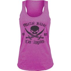 Topy damskie: Metal Blade Pirate Logo Top damski czerwony (Raspberry)