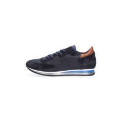 Buty Philippe Model TRLU WZ15 TROPEZ L U - MONDIAL. Niebieskie trampki męskie Philippe Model, bez wzorów, bez zapięcia. Za 860,21 zł.