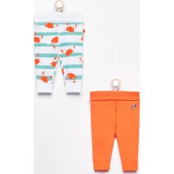 Spodnie 2 pack - Pomarańczo. Szare spodnie chłopięce marki Reserved. W wyprzedaży za 24,99 zł.