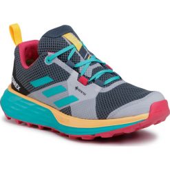 Buty adidas - Terrex Two Gtx W GORE-TEX FV7359 Legacy Blue/Hi-Res Aqua/Solar Gold. Szare buty sportowe damskie Adidas, bez wzorów, z tworzywa sztucznego, sportowe, do biegania, adidas terrex, gore-tex. Za 499,00 zł.