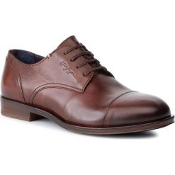 Półbuty TOMMY HILFIGER - Dress Casual Toecap Shoe FM0FM02453 Cognac 606. Pomarańczowe buty wizytowe męskie ze skóry, eleganckie. W wyprzedaży za 519,00 zł.