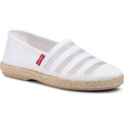 Espadryle LEVI'S - 227826-2860-51 White. Białe espadryle damskie bez wzorów, z tworzywa sztucznego, bez obcasa, na płaskiej podeszwie. Za 149,00 zł.