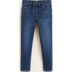 Mango Kids - Jeansy dziecięce Comfy 104-164 cm. Niebieskie spodnie chłopięce Mango Kids, bez wzorów, z elastanu. W wyprzedaży za 39,90 zł.