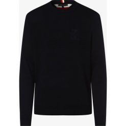 Tommy Hilfiger - Sweter męski, niebieski. Niebieskie swetry męskie TOMMY HILFIGER, xl, bez wzorów, z bawełny, bez kołnierzyka, bez kaptura. Za 539,95 zł.