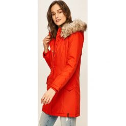 Only - Parka. Czarne kurtki damskie ONLY, s, bez wzorów, z poliesteru, długie, z kapturem. W wyprzedaży za 139,90 zł.
