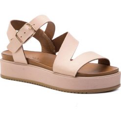 Sandały INUOVO - 112003 Blush. Różowe klapki damskie Inuovo, bez wzorów, ze skóry, bez obcasa. Za 299,00 zł.