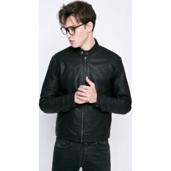 Jack & Jones - Kurtka. Czarne płaszcze męskie Jack & Jones, xl, bez wzorów, z bawełny, krótkie, bez kaptura. W wyprzedaży za 169,90 zł.