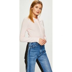 Lacoste - Bluzka. Szare bluzki asymetryczne Lacoste, l, z bawełny, casualowe, z krótkim rękawem. Za 399,90 zł.
