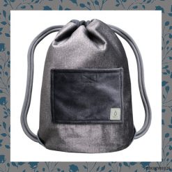 BLUE FLOWERS & GREY dwustronny plecak SACK IT!. Szare plecaki męskie Pakamera, bez wzorów. Za 165,00 zł.