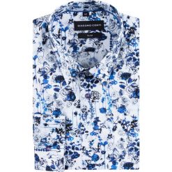Koszula SIMONE KDWS000662. Niebieskie koszule męskie Giacomo Conti, na zimę, m, bez wzorów, z bawełny, eleganckie, z klasycznym kołnierzykiem, z długim rękawem. Za 299,00 zł.
