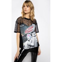 Bluzka Pinko Margheritne PE20 BLK01 1G14WR Y5BD. Czarne bluzki damskie Pinko, xs, bez wzorów, z bawełny, bez kołnierzyka, bez rękawów. W wyprzedaży za 379,00 zł.