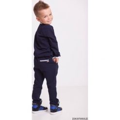 Spodnie dresowe eleganckie granatowe. Szare dresy chłopięce marki Pakamera, z dresówki. Za 60,00 zł.