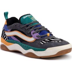 Sneakersy VANS - Brux Wc VN0A4BH4V8L1 (Zebra) Tidepool/Marigold. Szare półbuty damskie Vans, ze skóry. Za 499,00 zł.