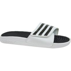 Adidas Originals Adissage Tnd F35563 46 Białe. Białe kapcie męskie Adidas, ze skóry. W wyprzedaży za 129,99 zł.