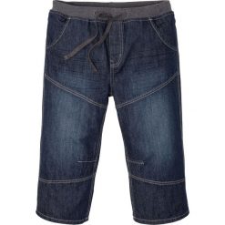 Długie bermudy dżinsowe Loose Fit bonprix ciemnoniebieski "stone". Niebieskie jeansy męskie bonprix, m, bez wzorów, z jeansu, długie. Za 109,99 zł.