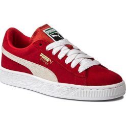 Sneakersy PUMA - Suede Jr 3551100 31 High Risk Red/White. Czerwone trampki chłopięce Puma, z materiału, na sznurówki. Za 269,00 zł.
