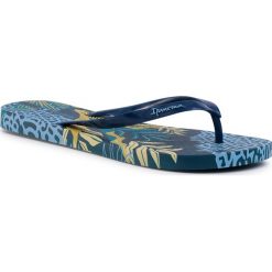 Japonki IPANEMA - Acqua Fem 26322 Blue/Blue 20729. Niebieskie klapki damskie Ipanema, bez wzorów, z tworzywa sztucznego, bez obcasa. Za 79,99 zł.