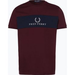 Fred Perry - T-shirt męski, czerwony. Czerwone t-shirty męskie Fred Perry, m, z haftami, z bawełny, bez kołnierzyka. Za 279,95 zł.