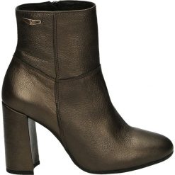 Botki - 2594 BRONZ 89. Czarne botki damskie skórzane marki Venezia. Za 249,00 zł.
