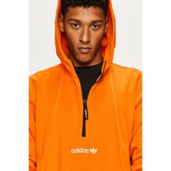 Adidas Originals - Bluza. Pomarańczowe bluzy męskie adidas Originals, s, z aplikacjami, z elastanu, z kapturem, bez rękawów, z kapturem. Za 299,90 zł.
