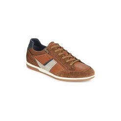 Buty Geox U RENAN. Pomarańczowe trampki męskie Geox, bez wzorów, bez zapięcia. Za 439,00 zł.