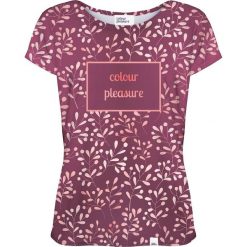 Colour Pleasure Koszulka damska CP-034 253 fioletowa r. XS/S. Fioletowe bluzki damskie marki Colour pleasure, s. Za 70,35 zł.
