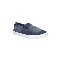 Trampki i tenisówki damskie: Tenisówki Mckey Granatowe trampki slip on jeans DTN247/17DJ
