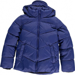 Kurtka zimowa w kolorze niebieskim. Niebieskie kurtki chłopięce CMP Kids, na zimę, z polaru. W wyprzedaży za 175,95 zł.